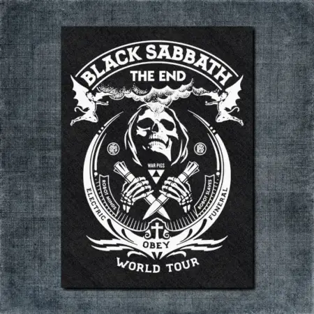 Black Sabbath Back Patch, Black Sabbath The End Big Back Patch