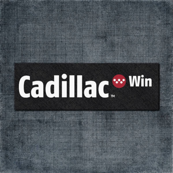 Cadillac-Win Back Patch, Cadillac-Win Logo Big Back Patch