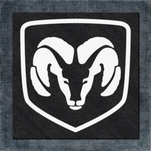 Dodge Ram Back Patch, Dodge Ram Logo Big Back Patch