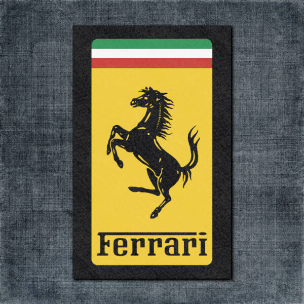 Ferrari Back Patch, Ferrari Logo Big Back Patch