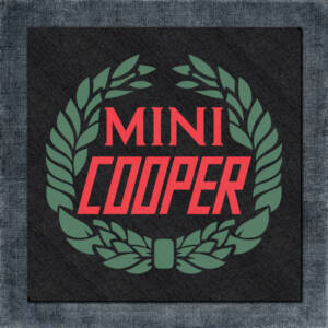 Mini Cooper Back Patch, Mini Cooper Logo Big Back Patch