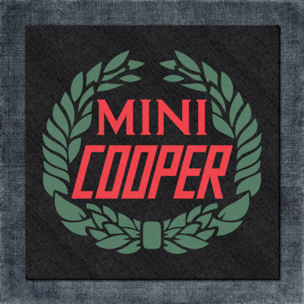 Mini Cooper Back Patch, Mini Cooper Logo Big Back Patch