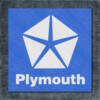 Plymouth Back Patch, Plymouth 1980 Logo Big Back Patch