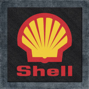 Shell Back Patch, Shell Logo Big Back Patch