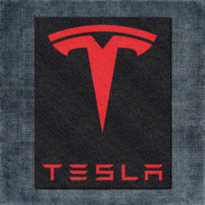 Tesla Back Patch, Tesla Logo Big Back Patch