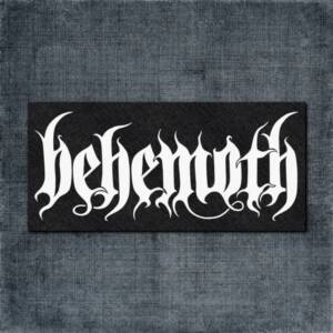 Behemoth Back Patch, Behemoth Logo Big Back Patch