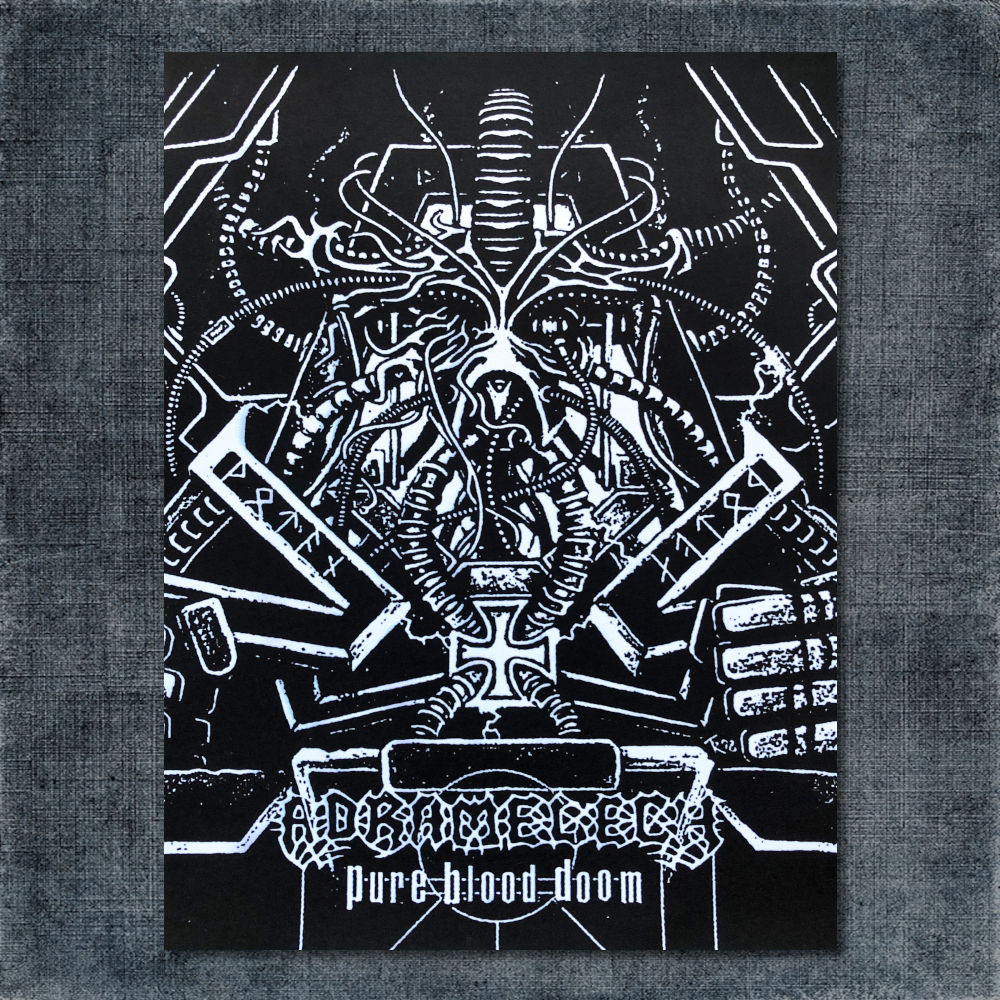 Adramelech Reissuing Back Patch, Adramelech Reissuing, Pure Blood Doom Big Back Patch