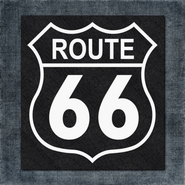 US Route 66 Back Patch, Route 66 Big Back Patch