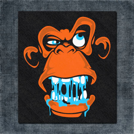 Ape Back Patch, Ape Artwork Big Pack Patch