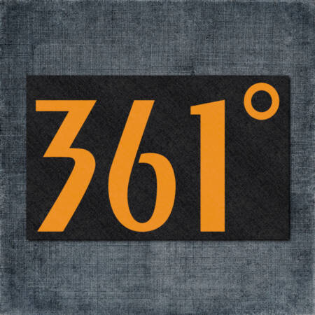 361 Back Patch, 361 Logo Big Back Patch