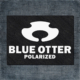 Blue Otter Polarized Back Patch, Blue Otter Polarized Logo Big Back Patch