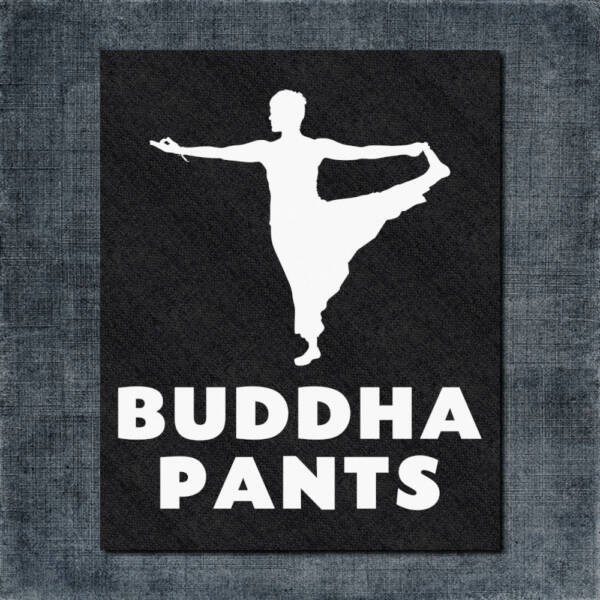 Buddha Pants Back Patch, Buddha Pants Logo Big Back Patch