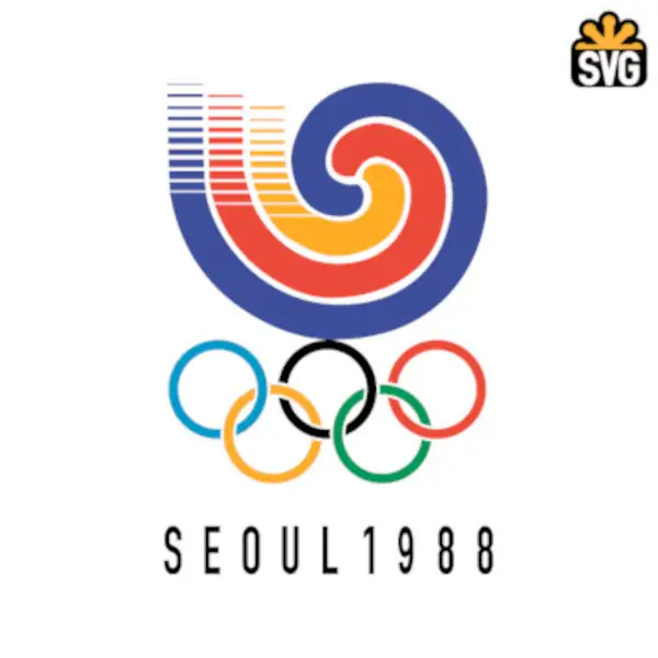 1988 Summer Olympics Logo SVG Digital Download, 1988 Summer Olympics Logo SVG Vector Download File