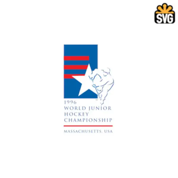 1996 IIHF World Junior Championship Logo SVG Digital Download, 1996 IIHF World Junior Championship Logo SVG Vector Download File