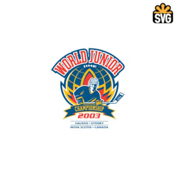 2003 IIHF World Junior Championship Logo SVG Digital Download, 2003 IIHF World Junior Championship Logo SVG Vector Download File