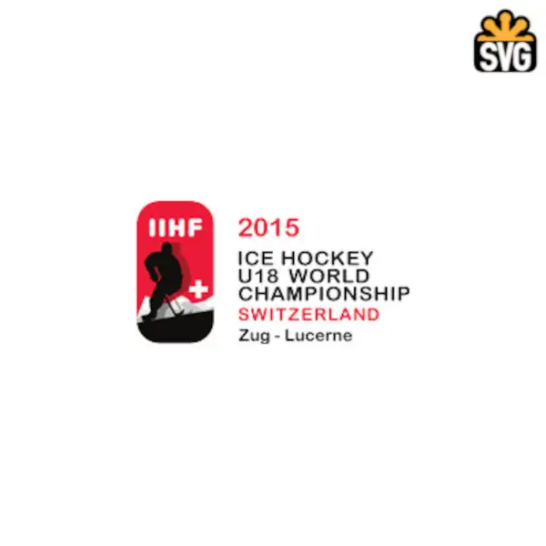 2015 IIHF World U18 Championship Logo SVG Digital Download, 2015 IIHF World U18 Championship Logo SVG Vector Download File