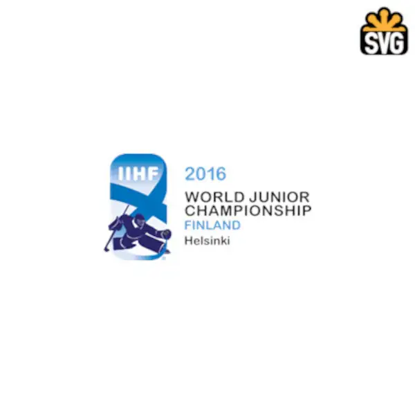 2016 IIHF World Junior Championship Logo SVG Digital Download, 2016 IIHF World Junior Championship v2 Logo SVG Vector Download File