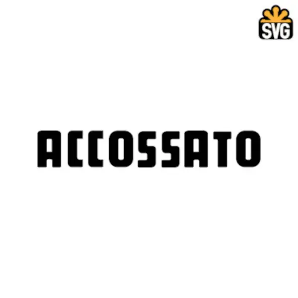 Accossato Logo SVG Digital Download, Accossato Logo SVG Vector Download File