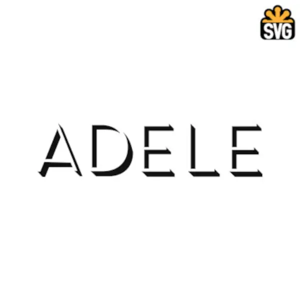 Adele Logo SVG Digital Download, Adele Logo SVG Vector Download File