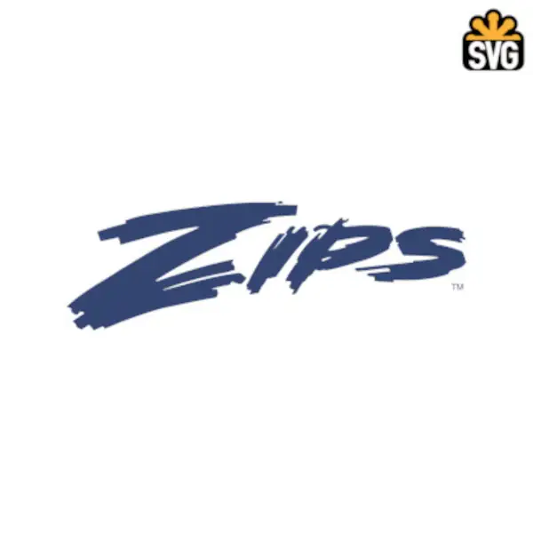 Akron Zips Logo SVG Digital Download, Akron Zips v6 Logo SVG Vector Download File