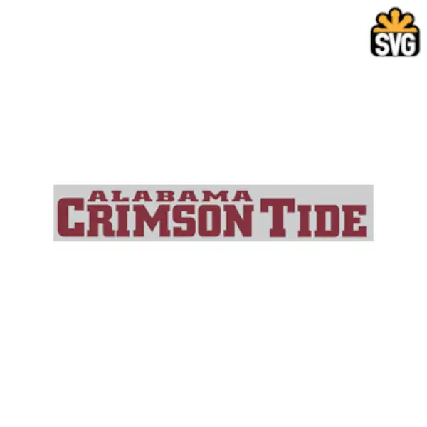 Alabama Crimson Tide Logo SVG Digital Download, Alabama Crimson Tide v4 Logo SVG Vector Download File