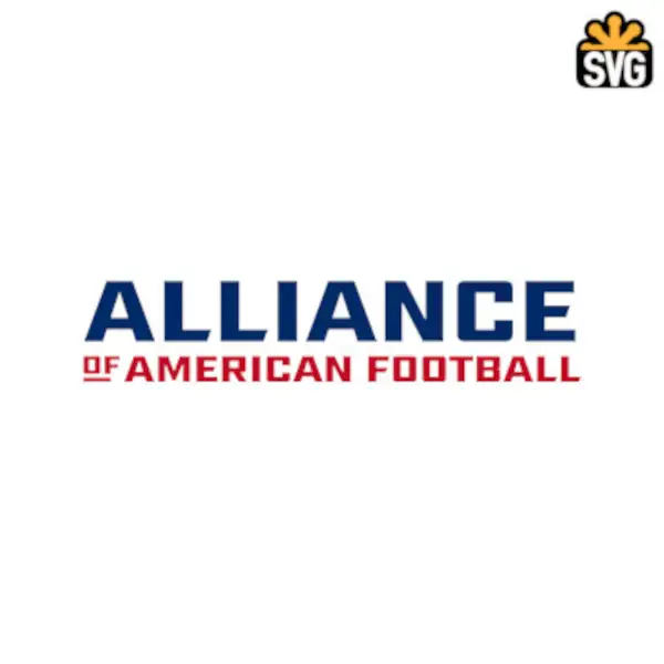 Alliance of American Football Logo SVG Digital Download, Alliance of American Football Logo SVG Vector Download File
