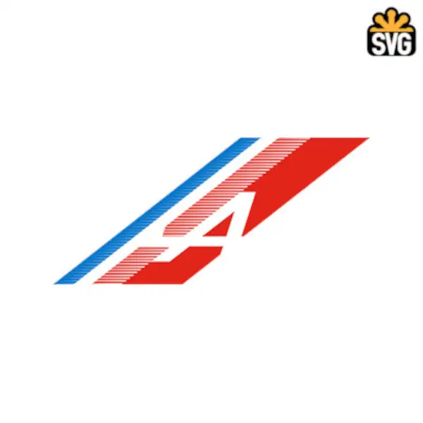 Alpine F1 Logo SVG Digital Download, Alpine F1 Logo SVG Vector Download File
