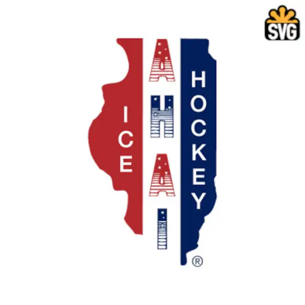 Amateur Hockey Association Illinois Logo SVG Digital Download, Amateur Hockey Association Illinois Logo SVG Vector Download File