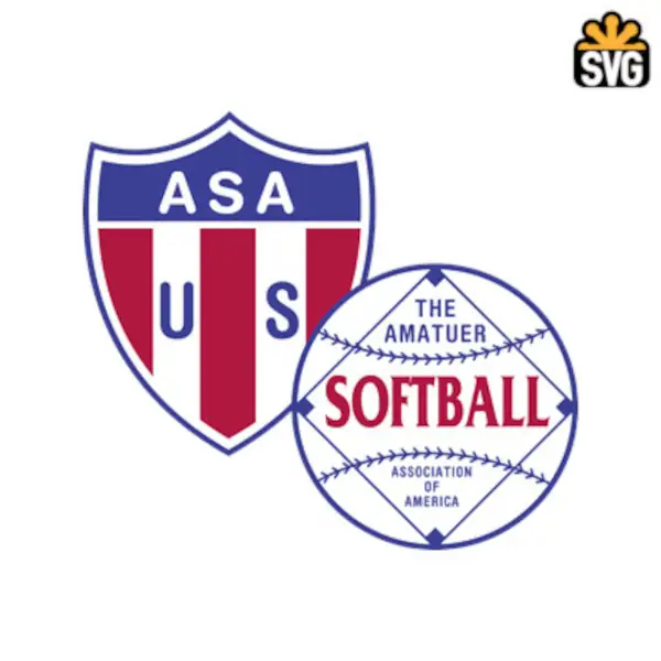 American Softball Association Logo SVG Digital Download, American Softball Association Logo SVG Vector Download File