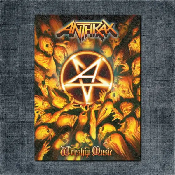 Anthrax Back Patch, Anthrax - Worship Music Big Back Patch
