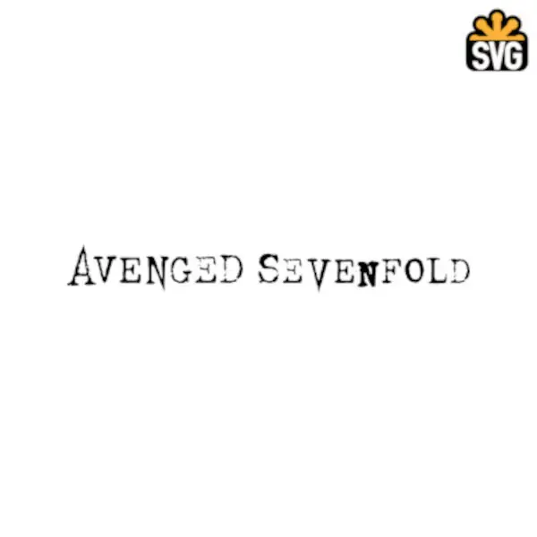 Avenged Sevenfold Logo SVG Digital Download, Avenged Sevenfold Logo SVG Vector Download File