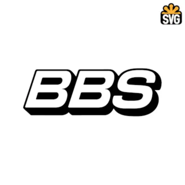 BBS Wheels Logo SVG Digital Download, BBS Wheels Logo SVG Vector Download File