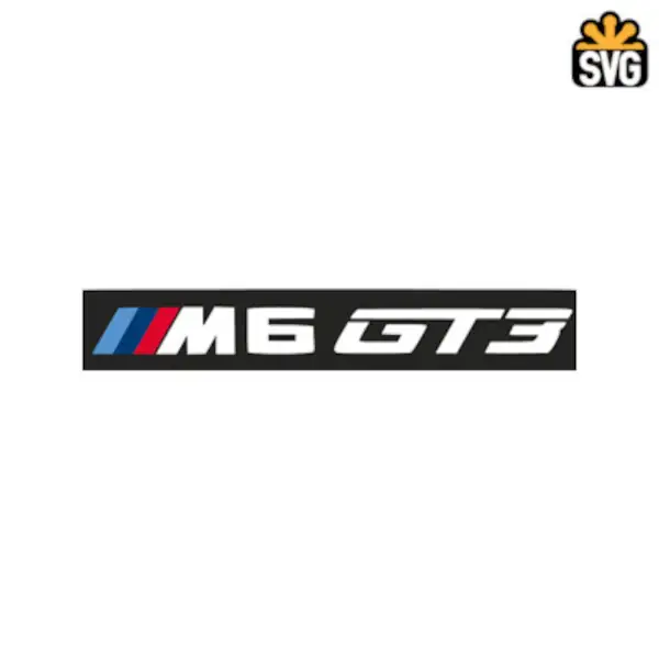 BMW M6 GT3 Logo SVG Digital Download, BMW M6 GT3 Logo SVG Vector Download File