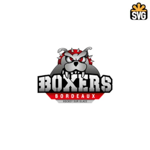 Boxers de Bordeaux Logo SVG Digital Download, Boxers de Bordeaux Logo SVG Vector Download File