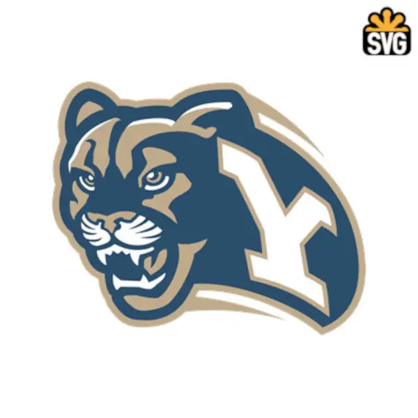 Brigham Young Cougars Logo SVG Digital Download, Brigham Young Cougars v3 Logo SVG Vector Download File