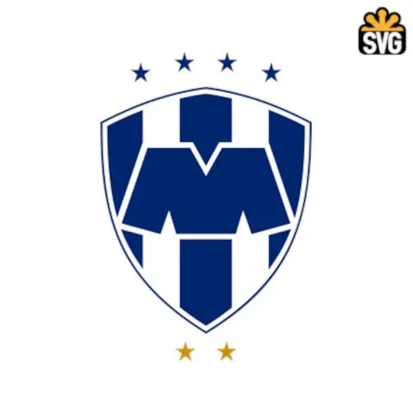 CF Monterrey Logo SVG Digital Download, CF Monterrey v2 Logo SVG Vector Download File