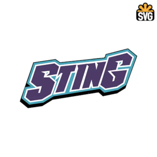 Charlotte Sting Logo SVG Digital Download, Charlotte Sting v3 Logo SVG Vector Download File