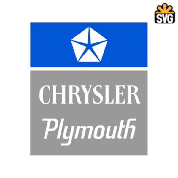Chrysler Plymouth 1995 Logo SVG Digital Download, Chrysler Plymouth 1995 Logo SVG Vector Download File