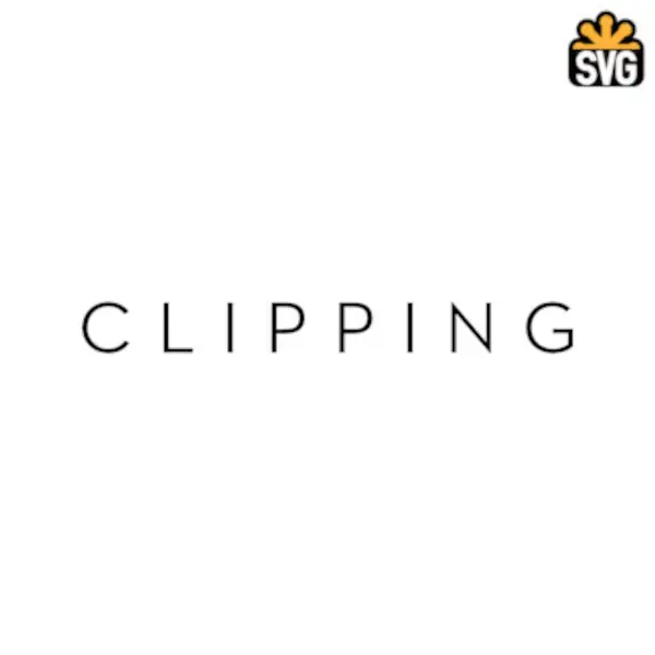 Clipping Logo SVG Digital Download, Clipping Logo SVG Vector Download File