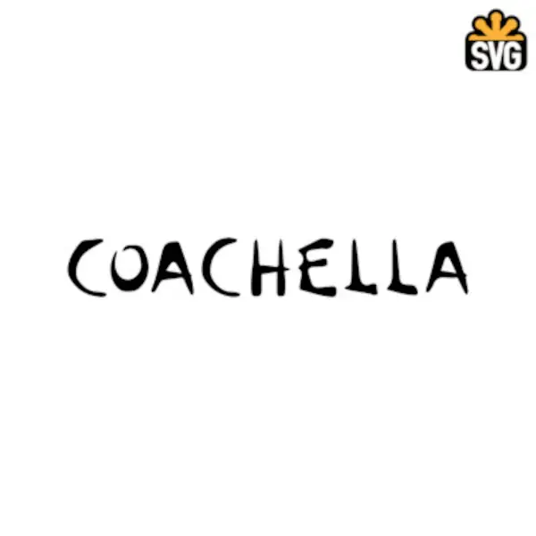 Coachella Logo SVG Digital Download, Coachella Logo SVG Vector Download File