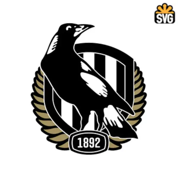 Collingwood Football Club Logo SVG Digital Download, Collingwood Football Club Logo SVG Vector Download File