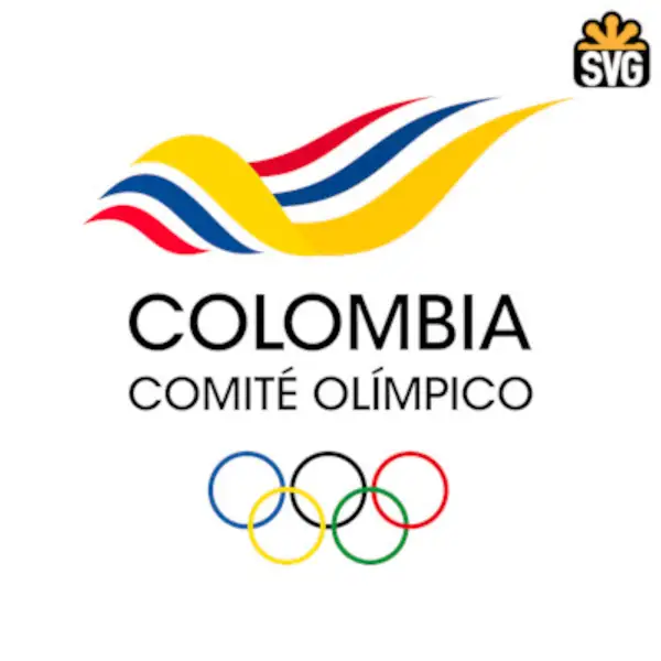 Colombia Olympic Committee Logo SVG Digital Download, Colombia Olympic Committee Logo SVG Vector Download File