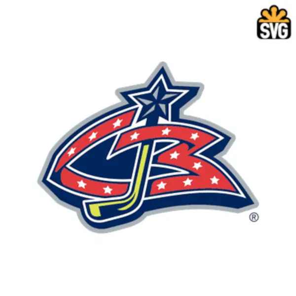 Columbus Blue Jackets Logo SVG Digital Download, Columbus Blue Jackets v2 Logo SVG Vector Download File