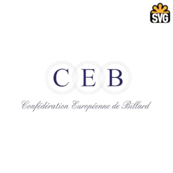 Confédération Européenne de Billard Logo SVG Digital Download, Confédération Européenne de Billard Logo SVG Vector Download File