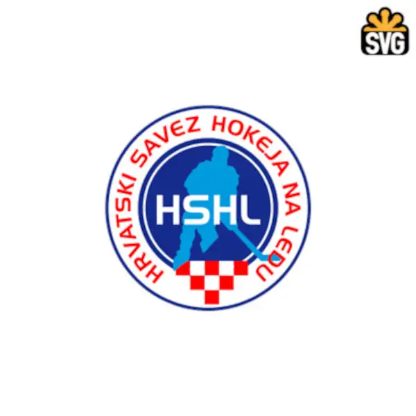 Croatian Ice Hockey Federation Logo SVG Digital Download, Croatian Ice Hockey Federation Logo SVG Vector Download File