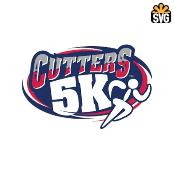 Cutters 5K Run Logo SVG Digital Download, Cutters 5K Run Logo SVG Vector Download File