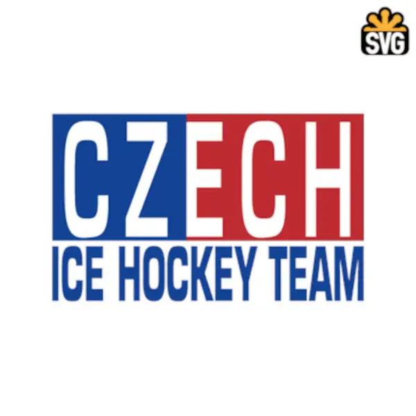 Czech Ice Hockey Team Logo SVG Digital Download, Czech Ice Hockey Team Logo SVG Vector Download File