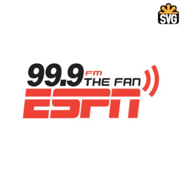 ESPN The Fan Logo SVG Digital Download, ESPN The Fan Logo SVG Vector Download File
