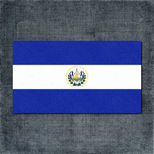 El Salvador Flag Back Patch, El Salvador National Flag Big Back Patch