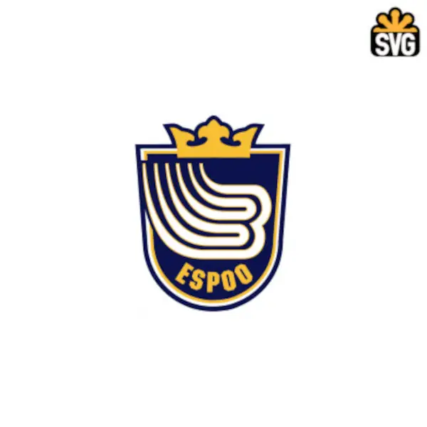 Espoo Blues Logo SVG Digital Download, Espoo Blues v3 Logo SVG Vector Download File